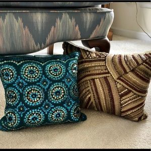 Pier 1 sequin pillows